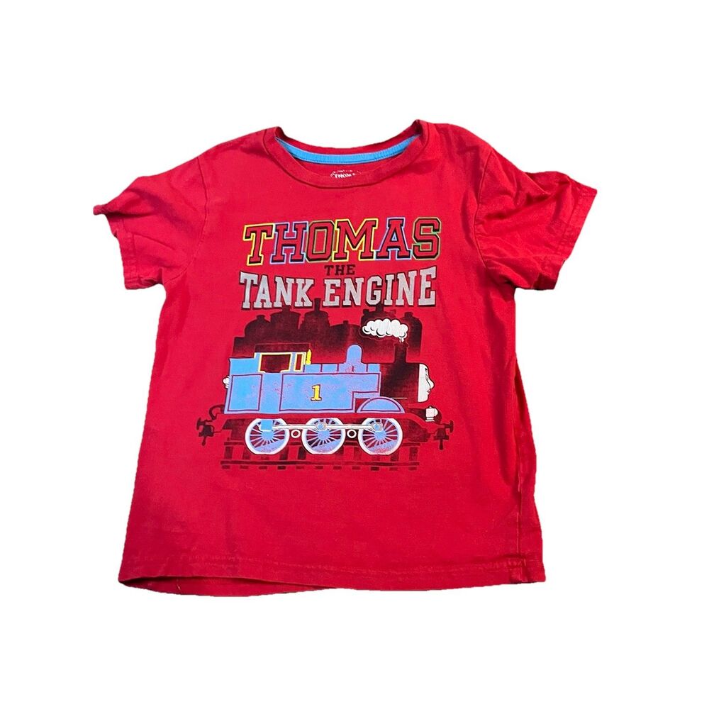 Thomas & Friends The Tank Engine Red Graphic T Shirt Boys Size 7/8 Short Sleeves